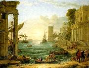 Claude Lorrain seaport with the embarkation of the queen of sheba Germany oil painting artist